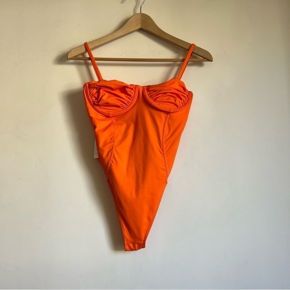 Frankies Bikinis Lorelei One Piece Swimsuit in Saffron - Picture 5 of 16